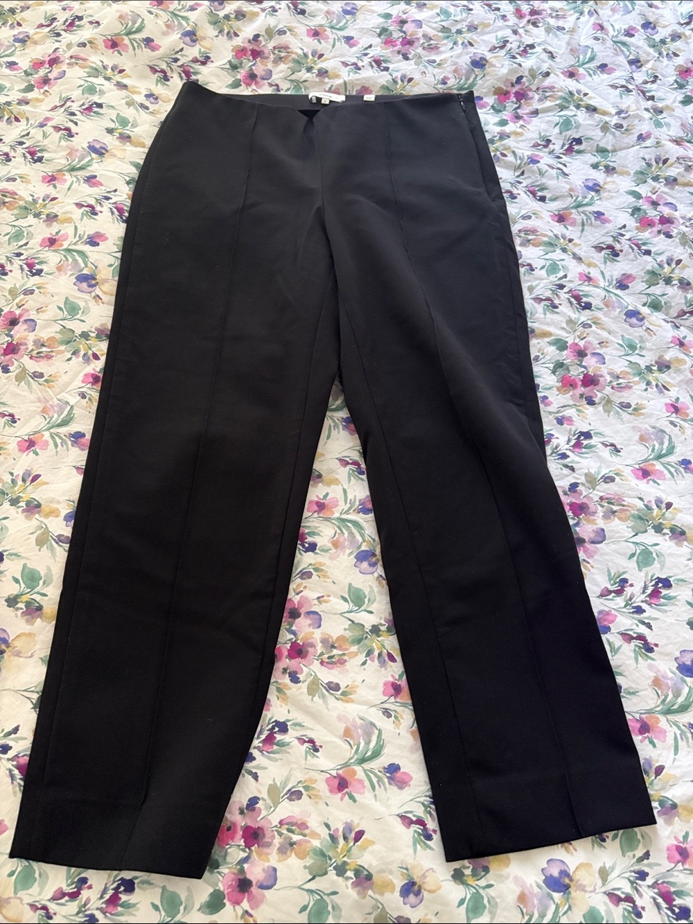 Vince Pants Cotton-Blend Slim Cigarette Pants Classic Women’s Trousers Size M